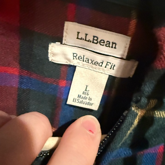 L.L. Bean Relaxed Fit Plaid Jacket - Picture 2 of 4